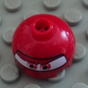 553pb011 – Brick, Round 2 x 2 Dome Top with Eyes Round and F1 Helmet Pattern (Francesco Bernoulli)