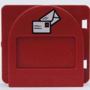 2230pb02c01 – Duplo Door / Window Pane Mailbox 1 x 4 x 3 Raised with Flap and Envelopes Pattern