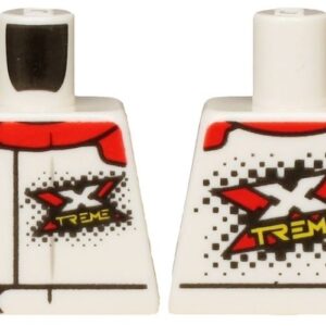 973pb3759 – Torso Jacket with Red Collar, White and Yellow ‘XTREME’ Logo Pattern on Front and Back