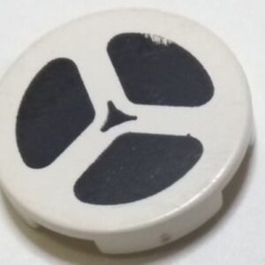 4150px25 – Tile, Round 2 x 2 with Movie / Tape Reel Pattern