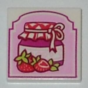 3068bpb0818 – Tile 2 x 2 with Groove with Strawberry Preserves Pattern