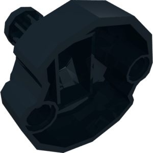 18590 – Technic, Gear 8 Tooth with Pin Holes and Ninjago Flywheel Socket – Short Shaft