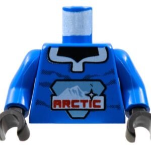 973px140c01 – Torso Arctic Logo Large on Open Collar Pullover Pattern / Blue Arms / Black Hands