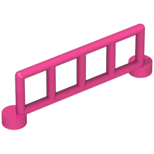 2214 – Duplo Fence 1 x 6 x 1 1/2 Railing with 5 Posts