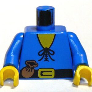 973p46c02 – Torso Castle Forestman Tie Shirt and Purse Pattern / Blue Arms / Yellow Hands