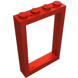 2493a – Window 1 x 4 x 5 with Solid Studs