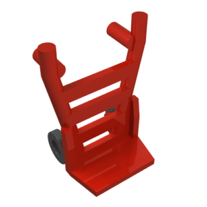 2495c01 – Minifigure, Utensil Hand Truck (2495 / 2496)