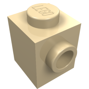 26604 – Brick, Modified 1 x 1 with Studs on 2 Sides, Adjacent