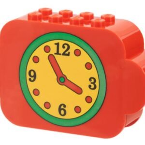 6214pb01 – Slope, Curved 8 x 2 x 4 Triple with Eight Studs with Clock Pattern