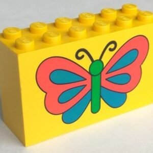 6213px3 – Brick 2 x 6 x 3 with Butterfly Pattern