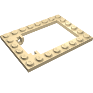 30041 – Plate, Modified 6 x 8 Trap Door Frame Horizontal