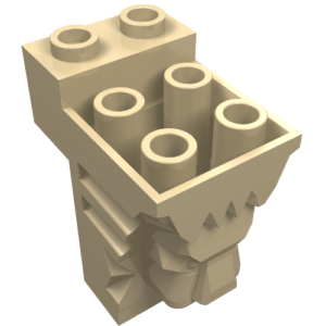 30274 – Brick, Modified 2 x 3 x 3 with Cutout and Lion Head – 6 Hollow Studs