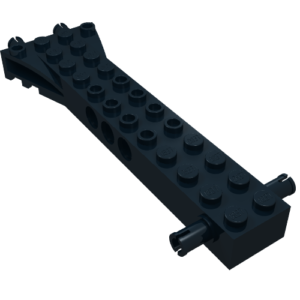 30621 – Brick, Modified 2 x 12 with 2 Side Pins and 2 End Pins, Technic Holes, and 4W Flared End