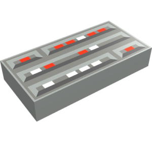 3069bps1 – Tile 1 x 2 with Groove with SW Computer Pattern