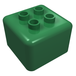 31007 – Primo Brick 1 x 1, Four Duplo Studs on Top