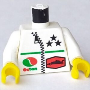 973pb0024c01 – Torso Octan Logo and 3 Stars and Zipper Pattern / White Arms / Yellow Hands