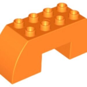 11197 – Duplo, Brick 2 x 6 x 2 Slope Curved Double with 2 x 2 Cutout on Bottom