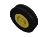 3482c03 – Wheel with Split Axle Hole with Black Tire 17 x 43 (3482 / 3634)