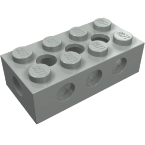 3709c – Technic, Brick 2 x 4 with Holes on All Sides – Solid Studs