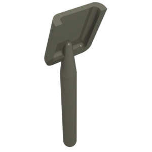 3837 – Minifigure, Utensil Shovel / Spade – Handle with Round End