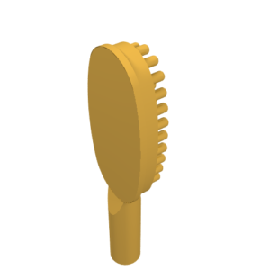 3852b – Minifigure, Utensil Hairbrush – 10mm Handle
