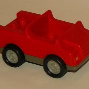 2218c04 – Duplo Car with 2 x 2 Studs and Dark Gray Base