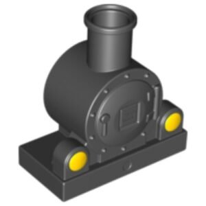 13531pb01 – Duplo, Train Steam Engine Front with Yellow Lights Pattern