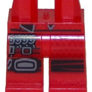 970c00pb0856 – Hips and Legs with Black Belt, Chain Mail and Knee Pad Right, Knee Wrap Left and Sandals Pattern