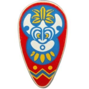 2586px10 – Minifigure, Shield Ovoid with Islanders Mask Pattern