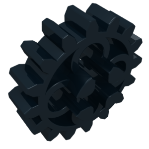 4019 – Technic, Gear 16 Tooth (First Version – 4 Round Holes)