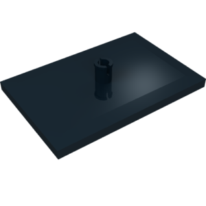4025 – Train Bogie Plate (Tile, Modified 6 x 4 with 5mm Pin)