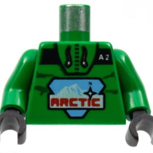 973p7bc01 – Torso Arctic Logo Large and ‘A2’ Pattern / Green Arms / Black Hands