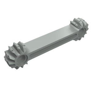 41666 – Technic, Arm 1 x 7 with Gear 9 Tooth Double Bevel Ends