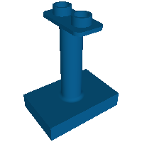 41969 – Duplo Support 2 x 3 x 3 with 2 Top Studs