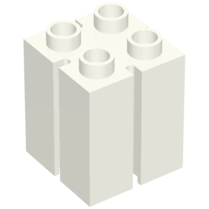 41978 – Duplo, Brick 2 x 2 x 2 with Vertical Grooves