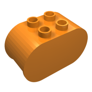 4198 – Duplo, Brick 2 x 4 x 2 Rounded Ends