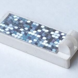 4531pb01 – Hinge Tile 1 x 2 1/2 with 2 Fingers on Top with Glitter Space Panel Pattern (Sticker) – Sets 5125 / 6339 / 6544