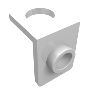 42446 – Minifigure Neck Bracket with Back Stud – Thin Back Wall