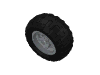 44772c01 – Wheel 56mm D. x 34mm Technic Racing Medium, 3 Pin Holes with Black Tire 68.8 x 36 ZR (44772 / 44771)