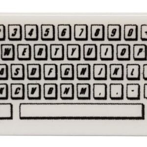 3069bpb0030 – Tile 1 x 2 with Groove with Computer Keyboard Standard Pattern