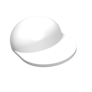 4485 – Minifigure, Headgear Cap – Long Flat Bill