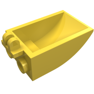 4626 – Vehicle, Digger Bucket 2 x 3 Curved Bottom, Hollow, with 2 Fingers Hinge