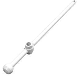 476 – Bar  12L with Open Stud, Tow Ball, and Slit (Boat Mast)