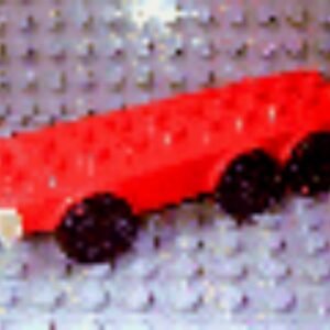 dup005 – Duplo Truck Base with Six Wheels and 2 x 10 Studs