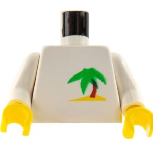 973pb0017c01 – Torso Paradisa Palm Tree Pattern / White Arms / Yellow Hands