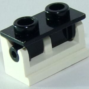 3937c02 – Hinge Brick 1 x 2 with Black Top Plate (3937 / 3938)
