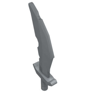 60752 – Minifigure, Weapon Sword, Scimitar with Nicks