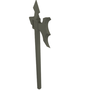 6123 – Minifigure, Weapon Axe, Halberd Elaborate