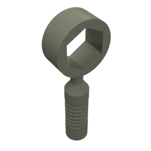 6246d – Minifigure, Utensil Tool Box Wrench – 6-Rib Handle