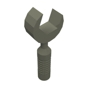6246e – Minifigure, Utensil Tool Open End Wrench – 6-Rib Handle